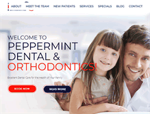 Tablet Screenshot of mypeppermintdental.com